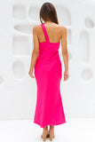 Adore Sunsets Midi Dress Fuchsia