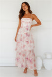 A Night Of Style Maxi Dress Pink