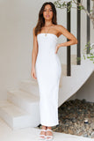 Hot Blooded Maxi Dress White