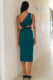 Lucid Lovin Midi Dress Dark Green