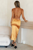 Palm Springs Midi Dress Gold