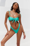 HELLO MOLLY Rockpool Swim Top Turquoise