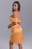 Alexa Off Shoulder Corset Mini Dress - Yellow