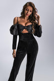 Anneka Puff Sleeve Jumpsuit - Bellabarnett