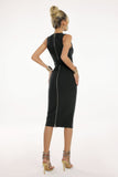 Denise V-Neck Bandage Midi Dress