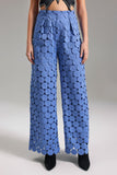 Denny Dots Cutout Pants