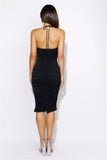 All Mesh Midi Dress Black