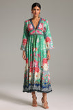 Elana Floral Printed Maxi Dress