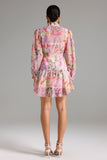 Euran Floral Printed Pleated Dress