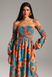 Georgiana Off-shoulder Printed Dress