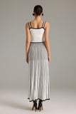 Gertie Halter Stripes Knitted Maxi Dress