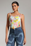 Grinin Printed Bustier Top