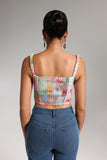 Grinin Printed Bustier Top