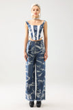 Gwen Printed Denim Set