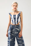 Gwen Printed Denim Set