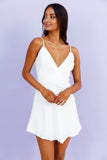 Whistle Babe Dress White