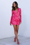 Afternoon Bliss Mesh Mini Dress Pink