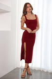 All The Events Midi Dress Wine