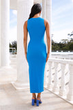 Blissful Summer Maxi Dress Blue