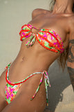 HELLO MOLLY Hanalei Swim Top Tropical Print