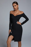 Hannah Black Mini Cocktail Dress