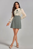 Janet Lace Patchwork Mini Dress