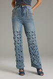 Janetta Diamante Tassel Jeans