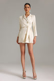 Jenna Asymmetric Mini Blazer Dress