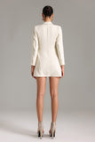 Jenna Asymmetric Mini Blazer Dress