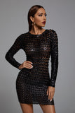 Jojo Cutout Mini Bodycon Dress - Black