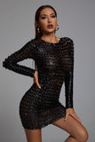 Jojo Cutout Mini Bodycon Dress - Black - Bellabarnett