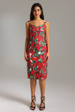 Jucana Floral Printed Midi Dress