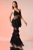 Kapa Mesh Maxi Dress - Black