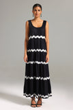 Kavaza Sleeveless Stripe Maxi Dress