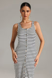 Ketrina Halter Stripe Midi Dress