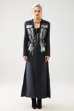 Kimmi Metallic Print Coat