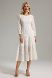 Kiyami Embroidery Crew Neck Dress