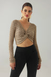 Kosala Twist Knitted Short Top