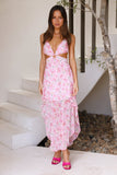 Bloomed Up Maxi Dress Pink