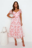 Amazing Ambiance Midi Dress Pink