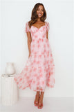 Amazing Ambiance Midi Dress Pink