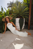 Coconuts For You Knit Maxi Dress White