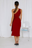 Airplane Mode Midi Dress Red