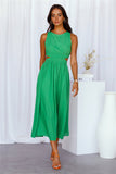 Bayside Beauty Midi Dress Green