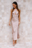 Calling Maria Maxi Dress Beige