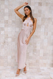 Calling Maria Maxi Dress Beige