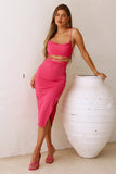 Fresh Hit Midi Dress Hot Pink