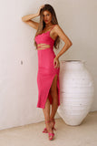 Fresh Hit Midi Dress Hot Pink