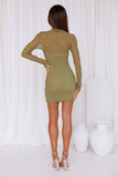 Hot Girl Alert Dress Green