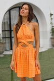 All Lit Up Dress Orange